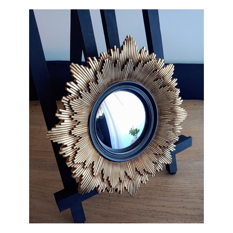 Miroir soleil oeil sorcière en polyrésine rome 26 cm