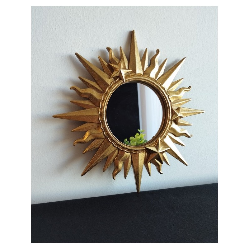 Miroir ex voto soleil étoilé