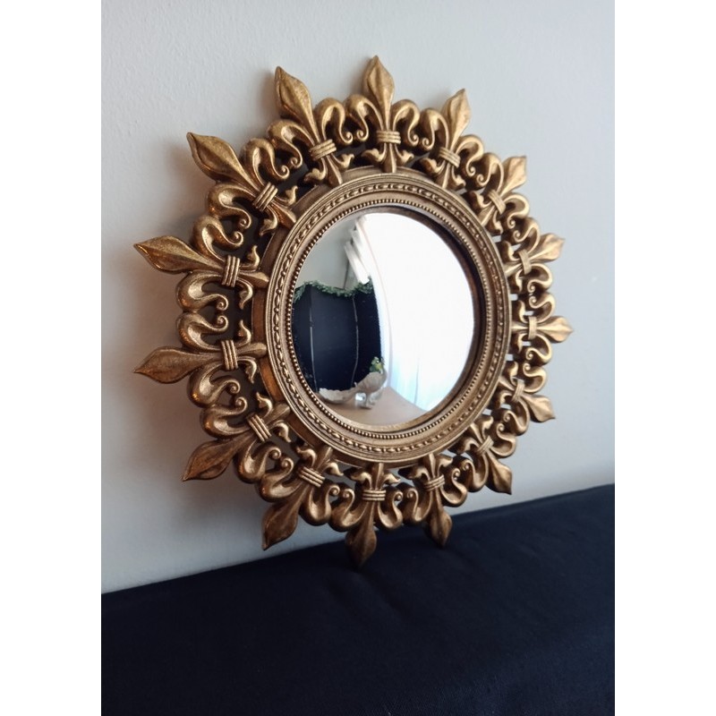 Miroir convexe fleur de lys taille S