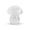 Lampe décorative champignon en verre transparente à piles