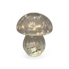 Lampe décorative champignon en verre transparente à piles