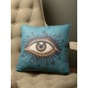 Coussin mauvais oeil étoilé bleu 45x45