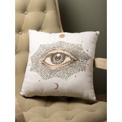 Coussin mauvais oeil soleil...