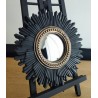 Miroir de sorcière soleil noir et bronze ø27