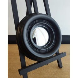 Miroir de sorcière bois noir ø20