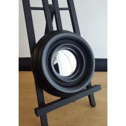 Miroir de sorcière bois noir ø20