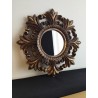 Miroir royal style baroque patiné ø31