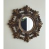 Miroir royal style baroque patiné ø31