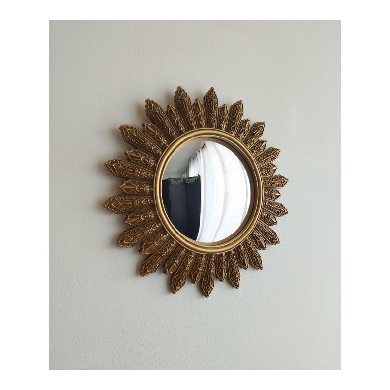 Miroir convexe soleil motifs style celtique