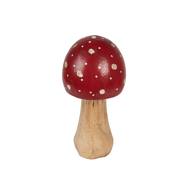 Décoration champignon en bois Ø6x13