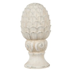 Décoration pomme de pin blanc cassé h28,7