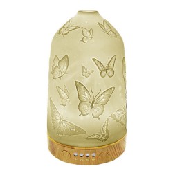 Diffuseur d'arôme en porcelaine blanche papillons