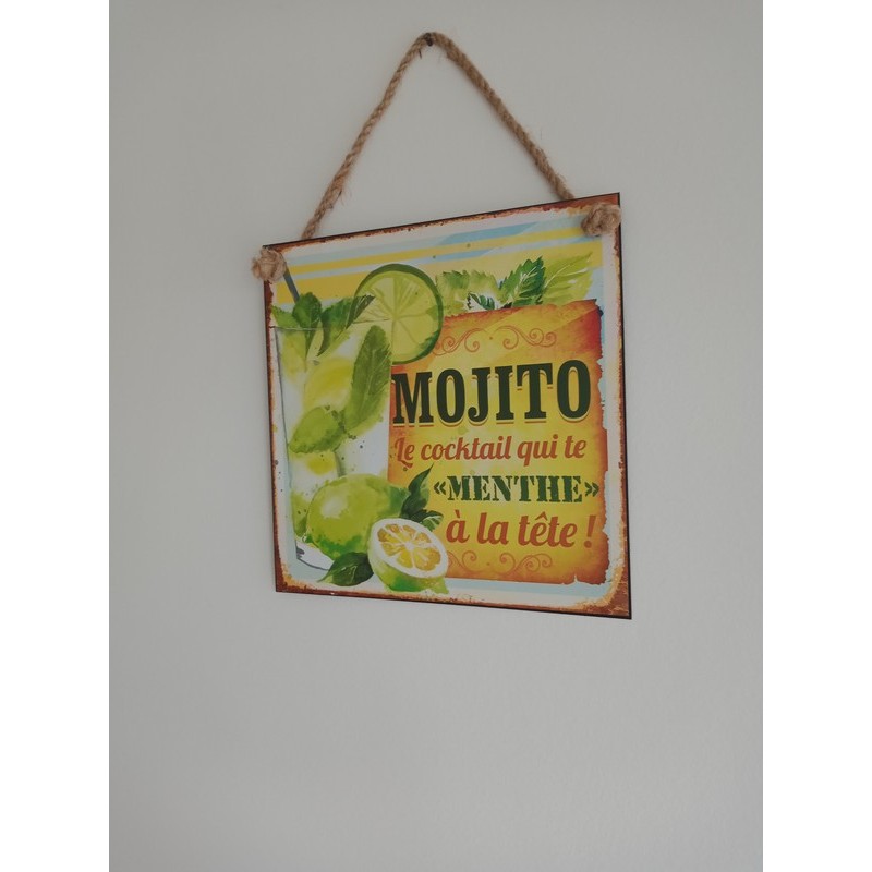 Plaque Métal Mojito 