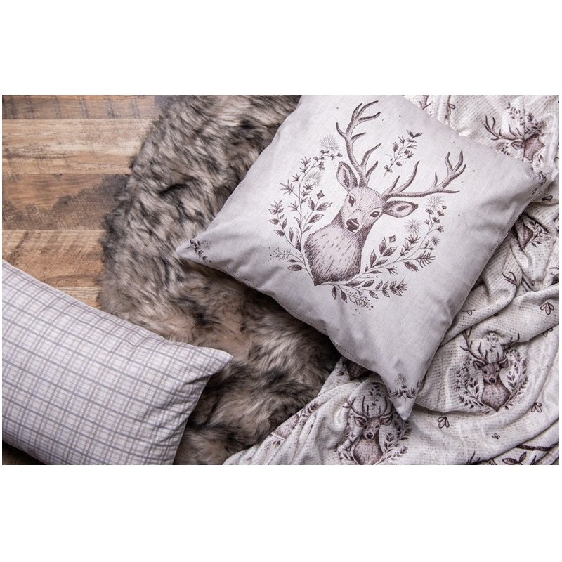 Housse de coussin cerf 45x45