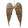 Ornement ailes d'ange en métal doré 13cm taille M