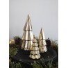 Décoration sapin de noël en porcelaine teinte or 24cm Taille L