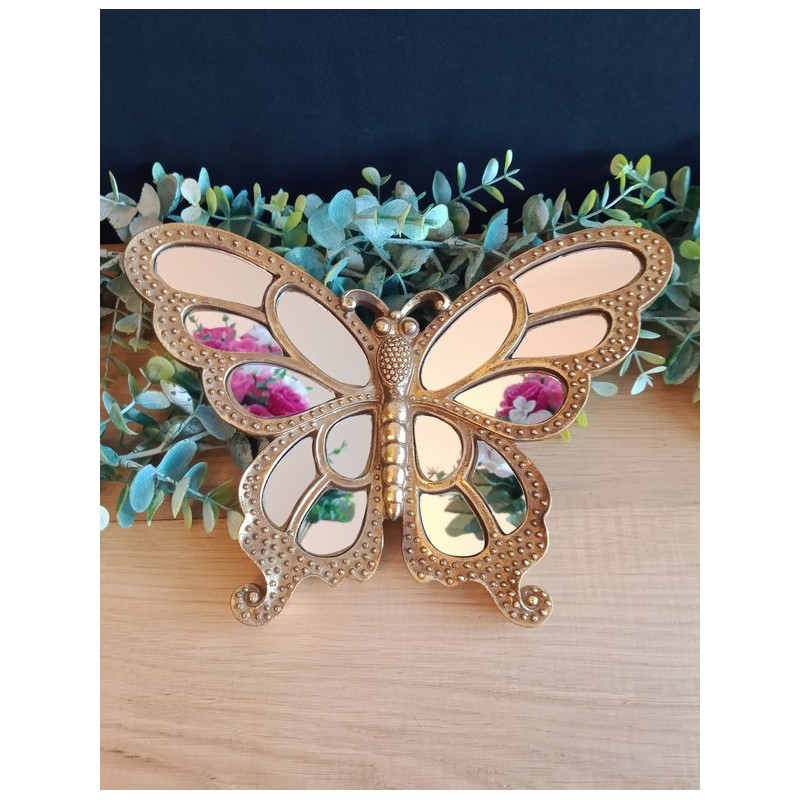 Papillon miroir or