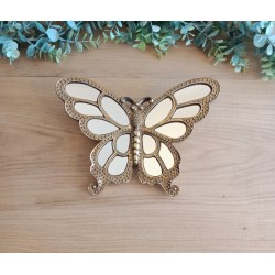 Papillon miroir or