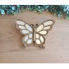 Papillon miroir or