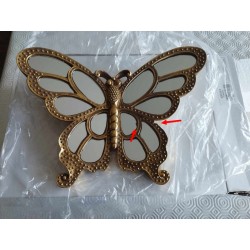 Papillon miroir or